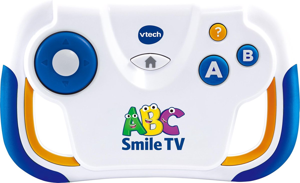 VTech leerspel ABC Smile TV junior 14,5 cm wit-blauw 2 delig