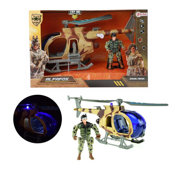 Toi Toys Helikopter militair frictie