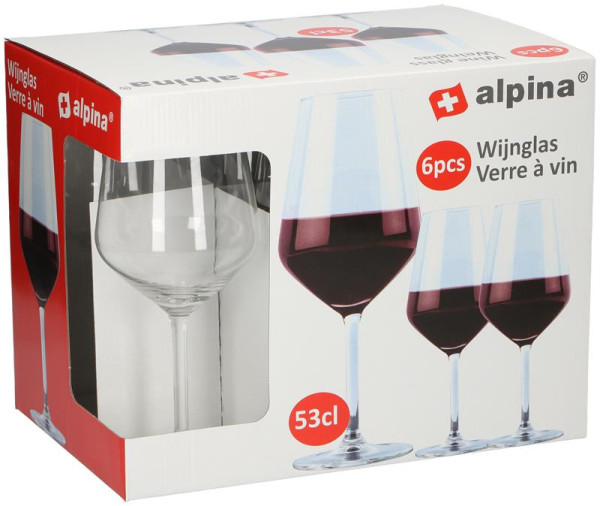 Alpina Wijnglazenset 6-delig 53cl