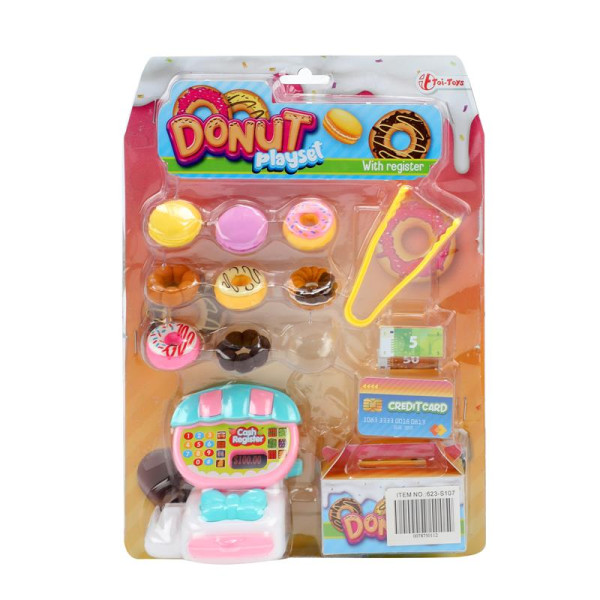 Toi Toys Donut speelset + kassa en tang
