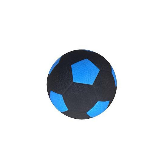 Rubber straatvoetbal blauw maat 5