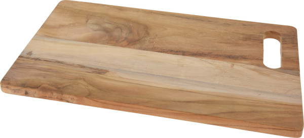 Snijplank teak met handvat 40x25x1,5cm