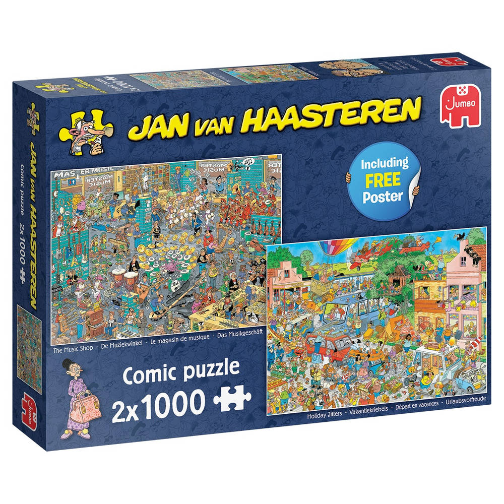Jumbo Jan van Haasteren 2x1000 stukjes soapbox race and nostalgic crafts