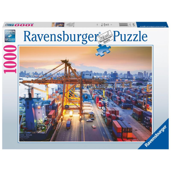 Puzzel Container haven van Hamburg
