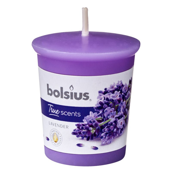 Bolsius Votive 53/45 rond Lavendel 12 st