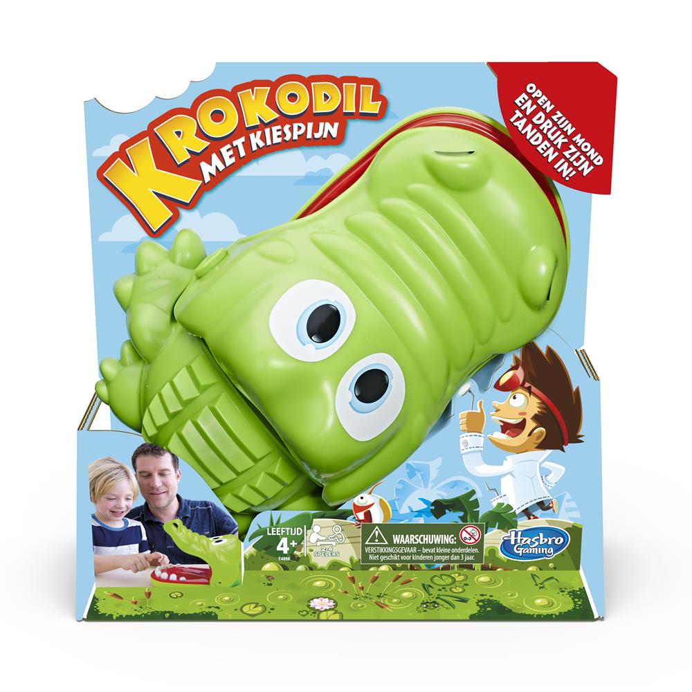 Hasbro kinderspel Krokodil Met Kiespijn junior groen
