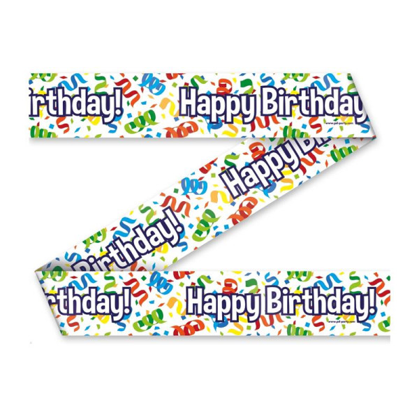 Party Tape - Happy birthday cartoon 12 m