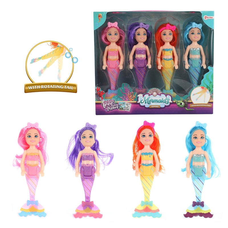 Toi Toys Mermaids Set met 4 poppen 15cm