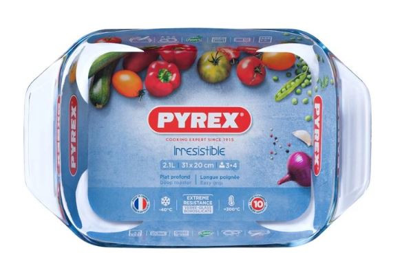 Pyrex ovenschaal 30x21cm 2,1L glas