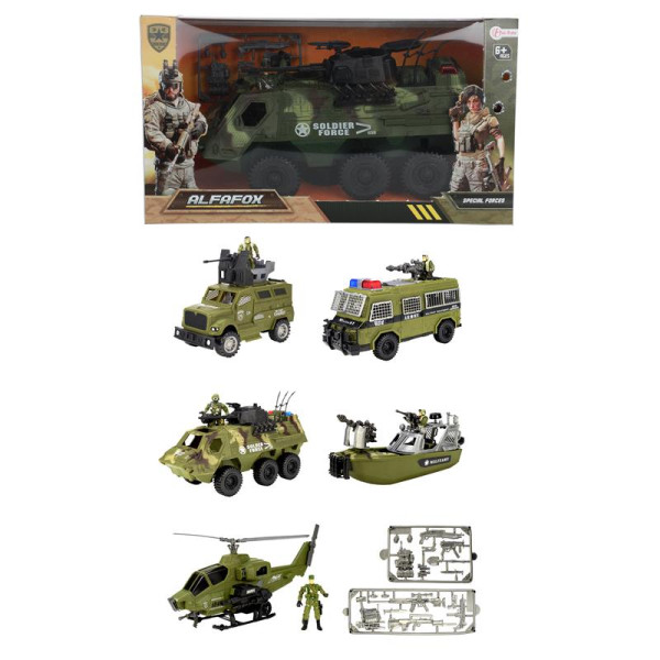 Toi Toys Militair voertuig + accessoires