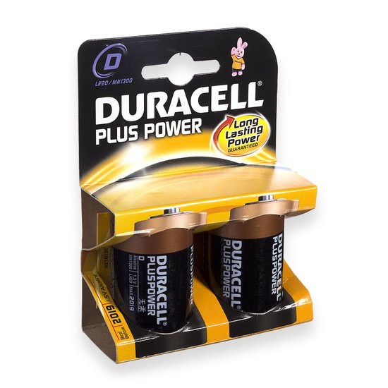 Duracell Plus batterijen R20 D 1,5V