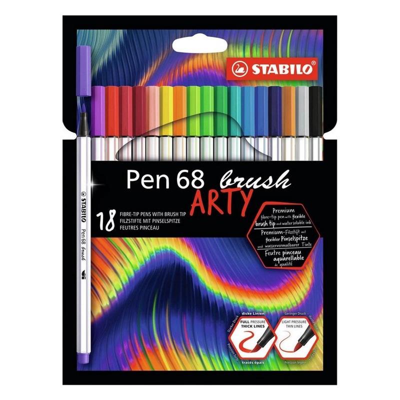 Stabilo Pen 68 brush Arty etui a 18st