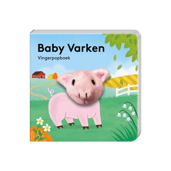 Vingerpopboek Baby Varken boerderijdier