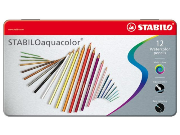 Stabilo kleurpotloden aquacolor doos a12
