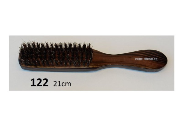 Haarborstel donker 21cm 122d op blister