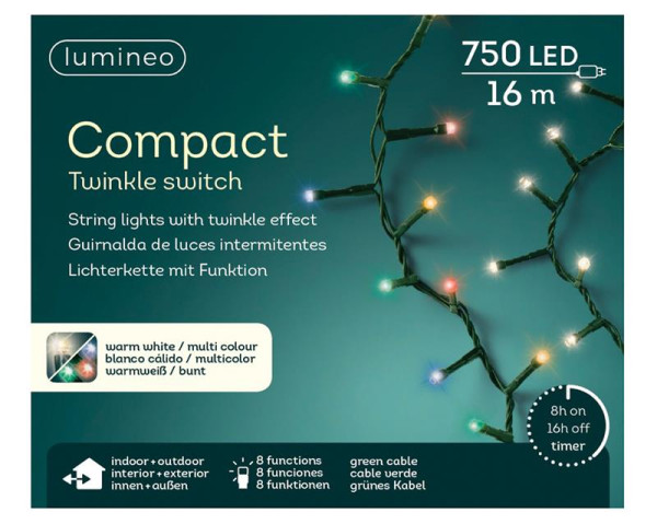 LED compact lights colour changing 750L