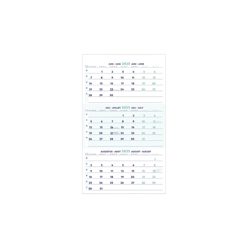 Brepols Driemaandskalender 3 maanden per pagina