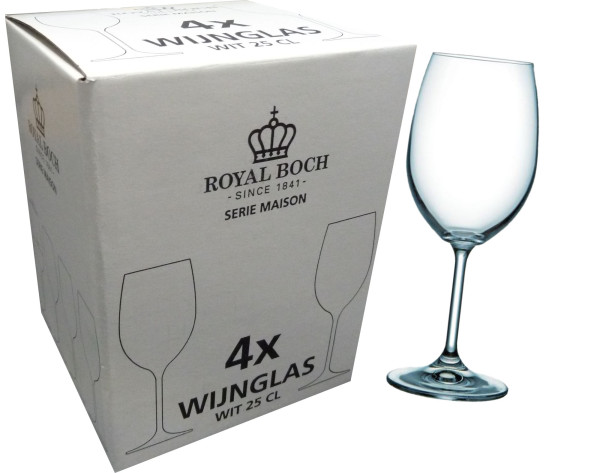 Royal Boch wittewijnglas 25 cl ds a 4 st