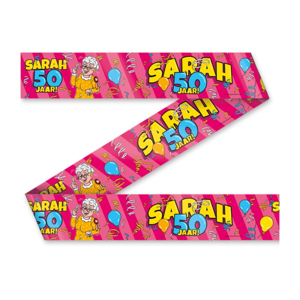 Paperdreams Party Tape Sarah 50 jaar