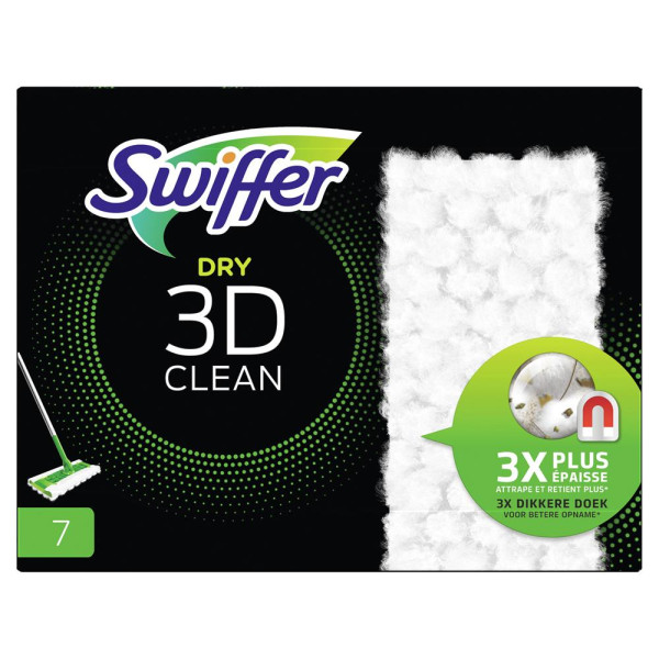 Swiffer Dry 3D clean stofwisdoekjes 7st