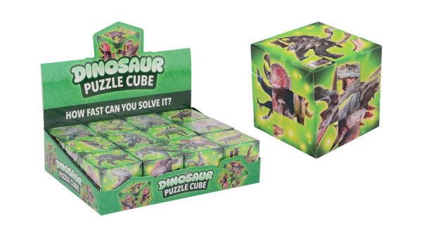 Dinosaurus puzzel kubus 5,6cm
