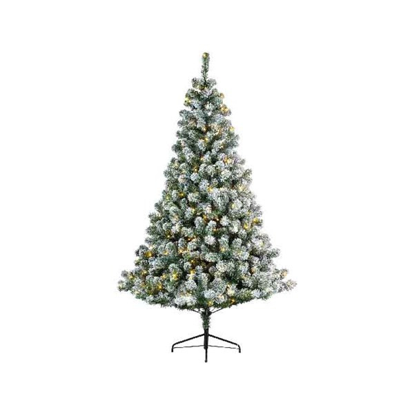 Kerstboom Imperial Pine snowy 150cm+LED