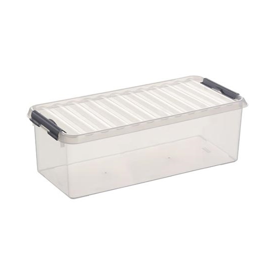Sunware Q-line Box 9.5 Liter Transparant 48,5x19x14,7 Cm
