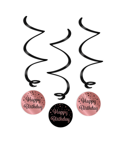 Swirlslingers roze/zwart - Birthday
