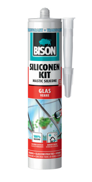 Bison siliconenkit glas 310 ml