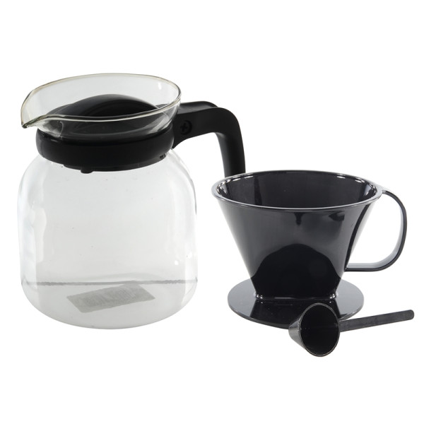 Koffiepot 1,2L met filter en maatschepje
