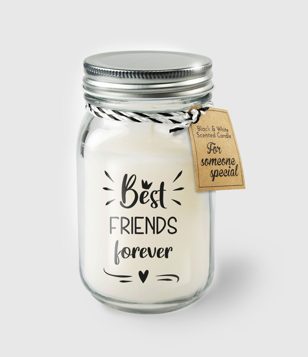 Paperdreams Black & White Scented Candles - Best Friends