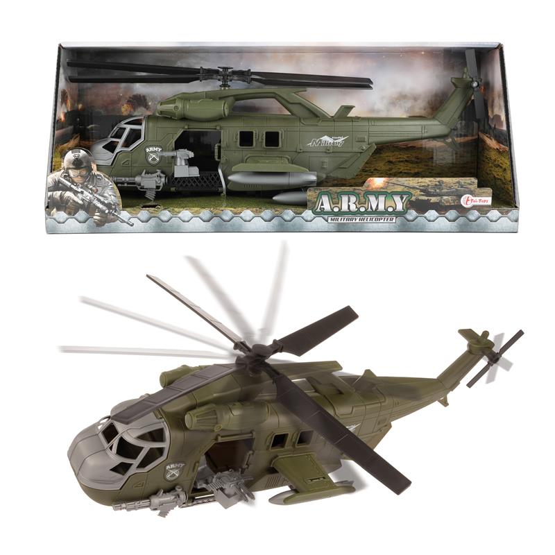 Toi Toys Alfafox Militair Gevechtshelikopter Frictie