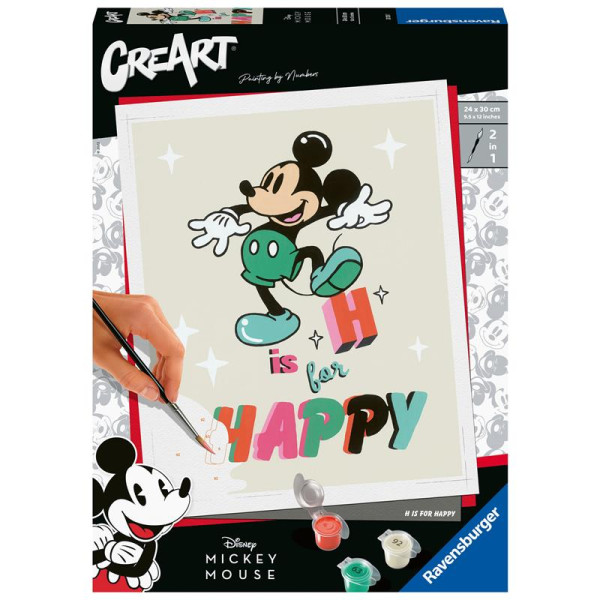 CreArt H is for Happy / Mickey Mouse