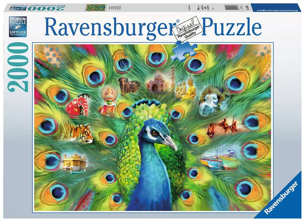 Ravensburger puzzel 2000 stukjes Land of the Peacock