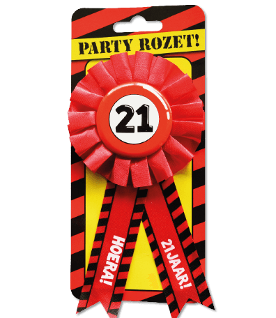 Paperdreams Party Rozetten - 21 jaar