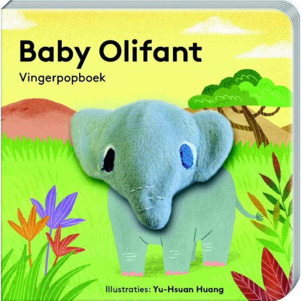 Vingerpopboekje - Baby Olifant