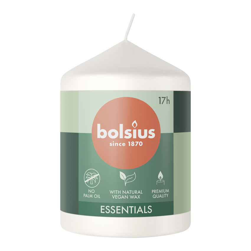 Bolsius Essentials Stompkaars 80/58 Cloudy White