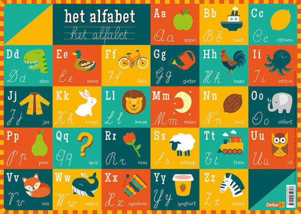 Deltas Onderlegger - Het alfabet