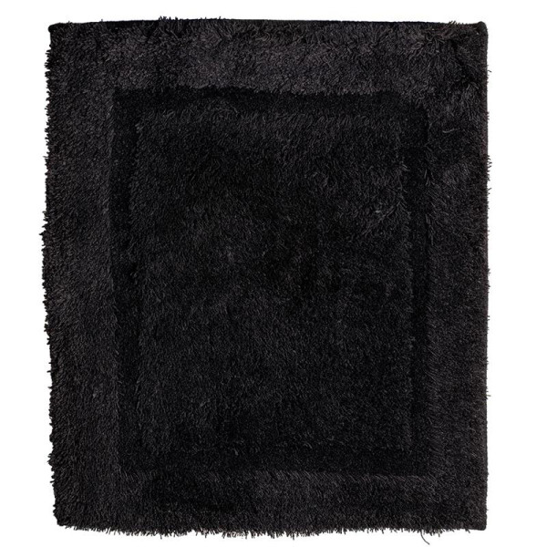 Badmat uni zwart 60x90cm