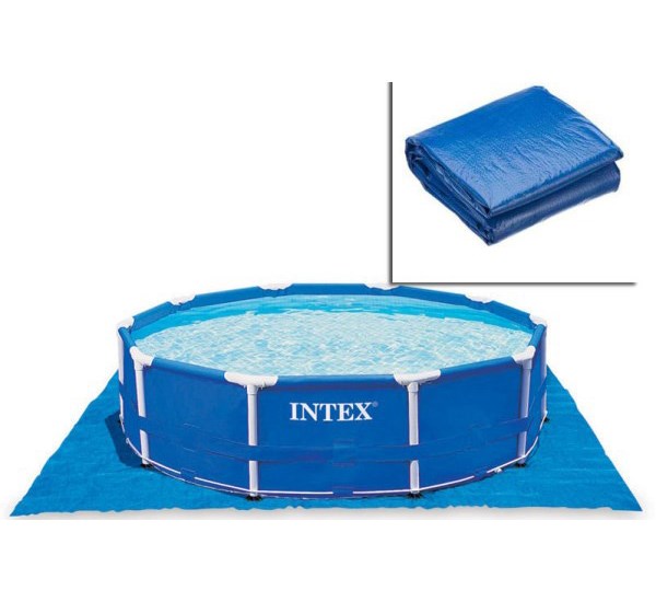 Intex Grondzeil Vierkant 472x472cm Voor Onder Het Zwembad