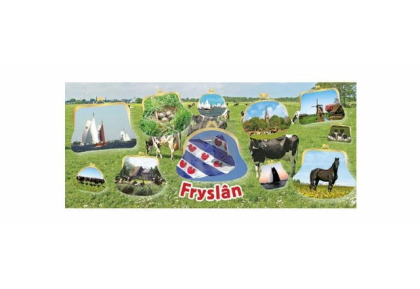 Spaarpot Friesland wit porselein