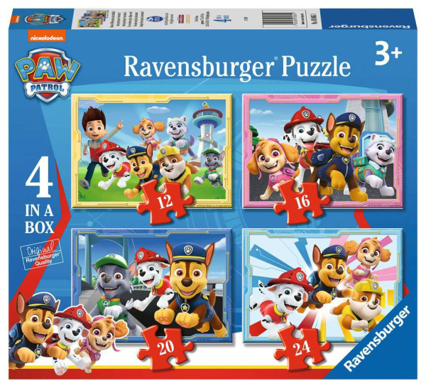 Ravensburger Paw Patrol 4-in-1 puzzel