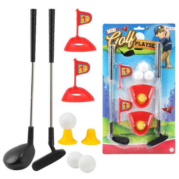 Toi Toys Mini golfset 2 sticks+3 ballen
