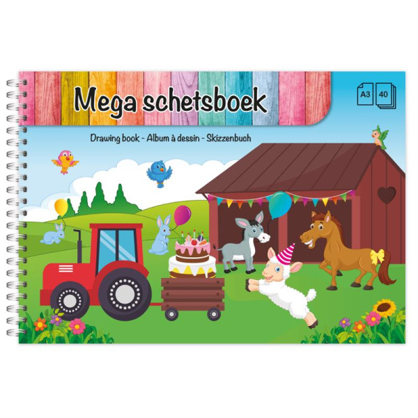 Dutch Crafts Mega schetsboek 40 vel FSC