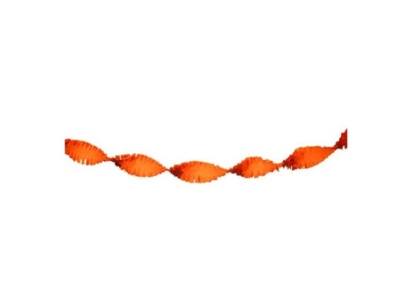 Crepedraaiguirlande 5m oranje