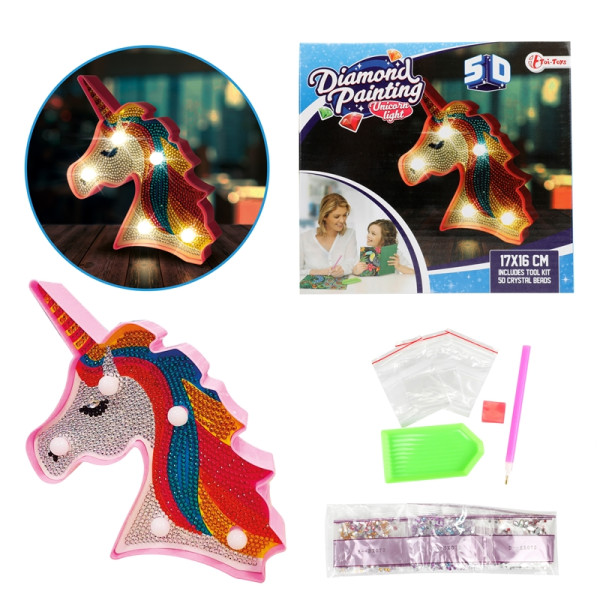 Toi Toys Diamond painting unicorn lamp
