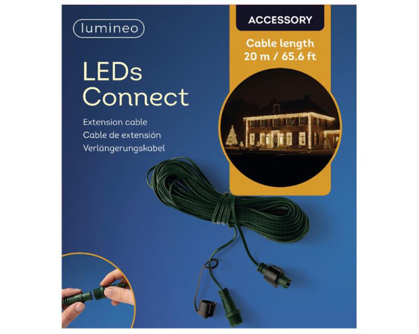 LED's connect Verlengsnoer groen 20m