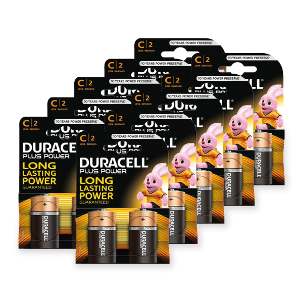 Duracell Plus batterij R14 C doos a 10