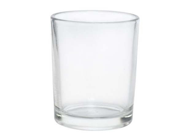 Theelichtje helder glas 5x6.5cm