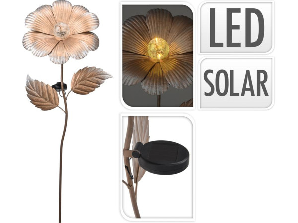Solar tuinprikker bloem op steel LED
